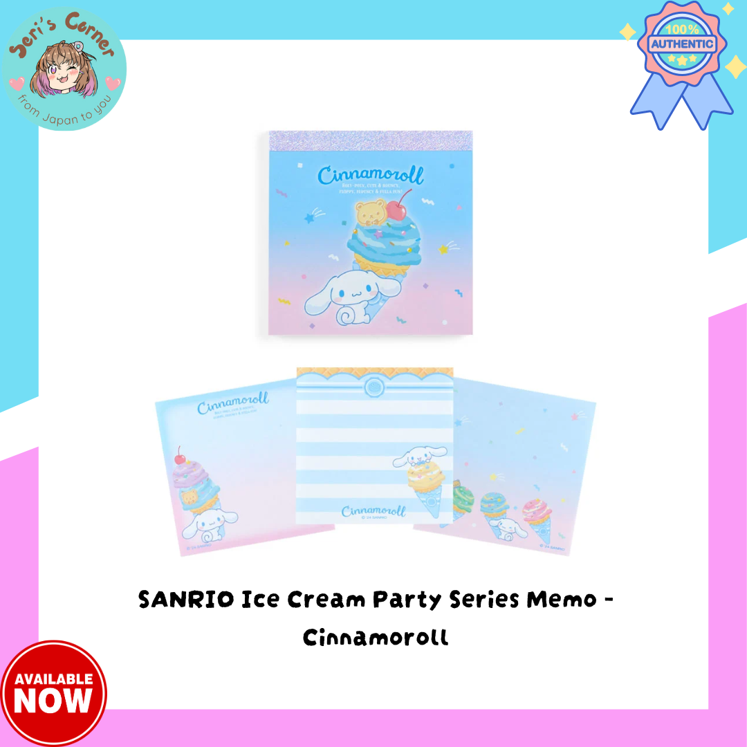 SANRIO Ice Cream Party Series Memo - Cinnamoroll