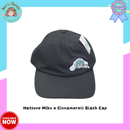 Hatsune Miku x Sanrio Cinnamoroll Collab (Black Cap)