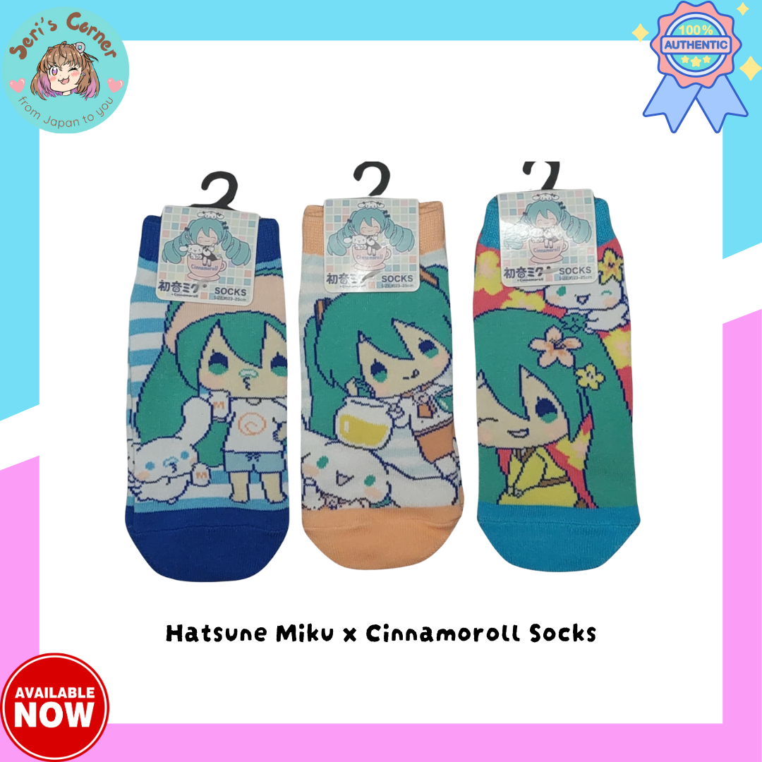 Hatsune Miku x Sanrio Cinnamoroll Socks