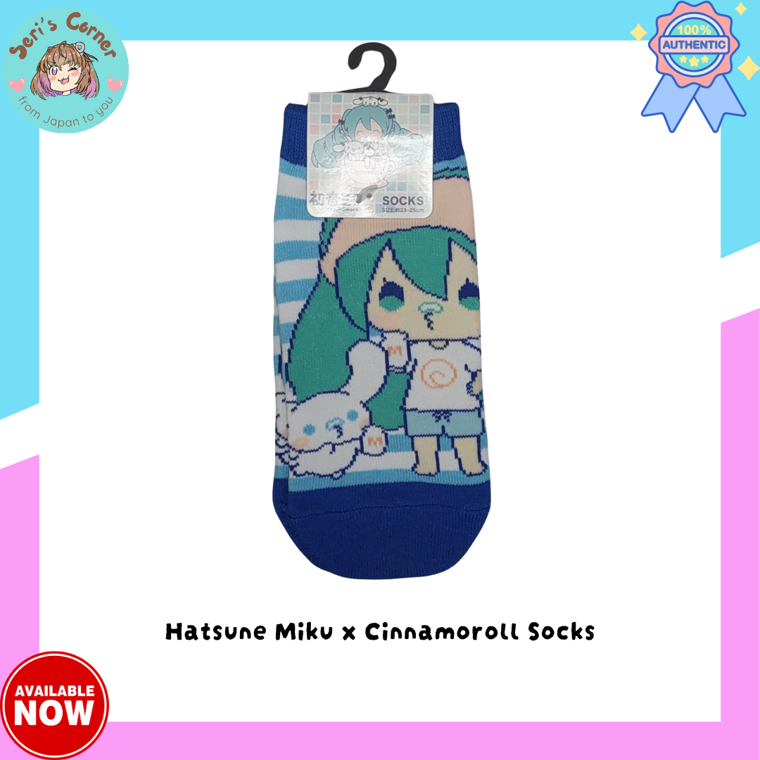 Hatsune Miku x Sanrio Cinnamoroll Socks