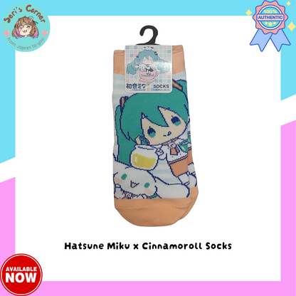 Hatsune Miku x Sanrio Cinnamoroll Socks