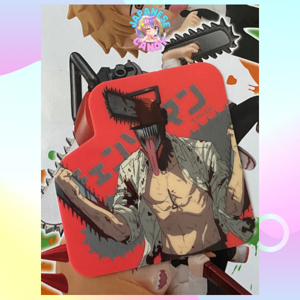 Chainsaw Man Gummies with die-cut stickers