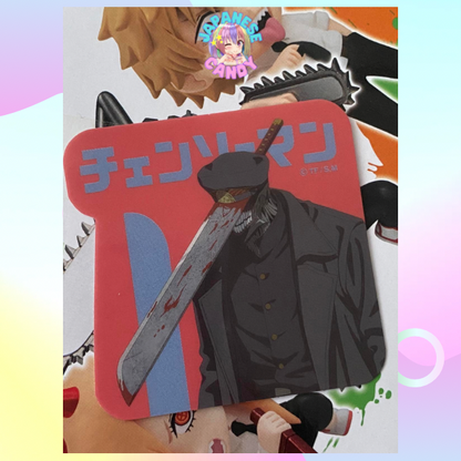 Chainsaw Man Gummies with die-cut stickers