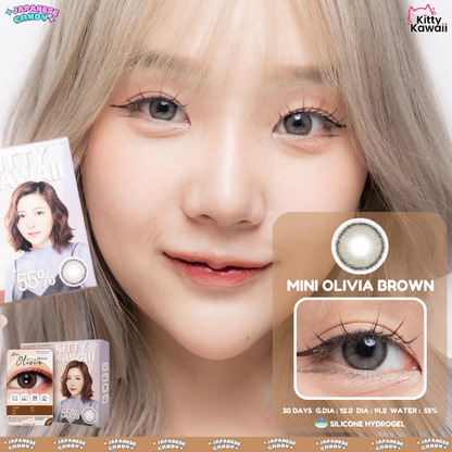 Mini Olivia Brown Silicone Hydrogel