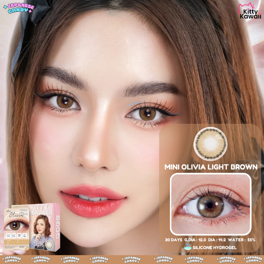 Mini Olivia Light Brown Silicone Hydrogel