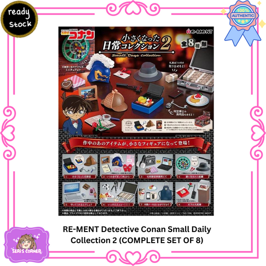 RE-MENT Detective Conan Small Daily Collection 2 (COMPLETE SET OF 8)