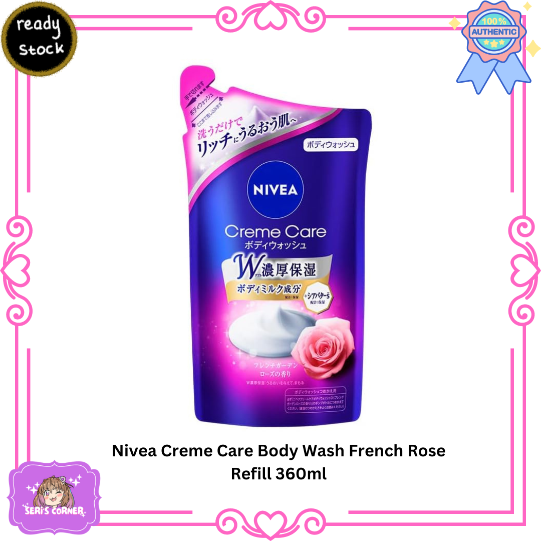 Nivea Creme Care Body Wash French Rose Refill 360ml