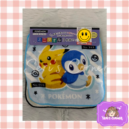 Pokemon 3-set Mini Towels (16 x 16 cm)