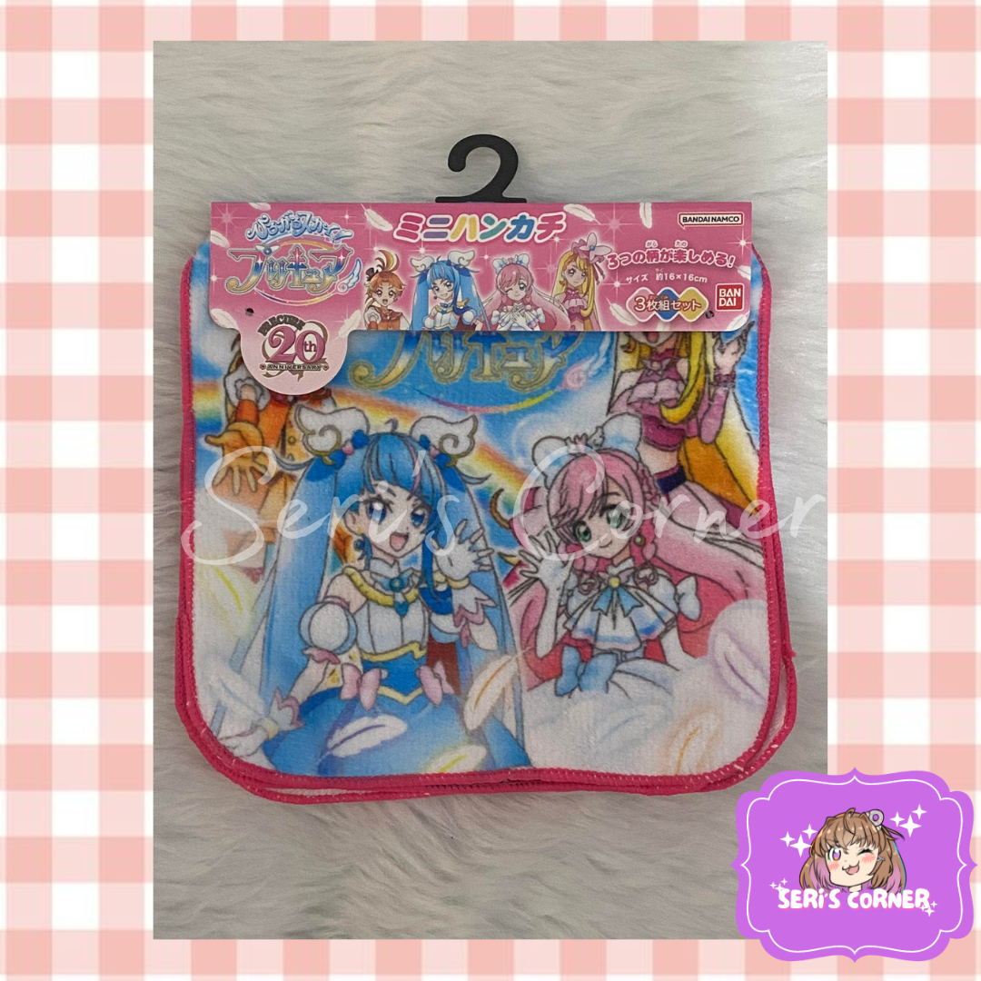 Hirogaru Sky! Precure 3-set Mini Handkerchief/Towel (16 x 16 cm)