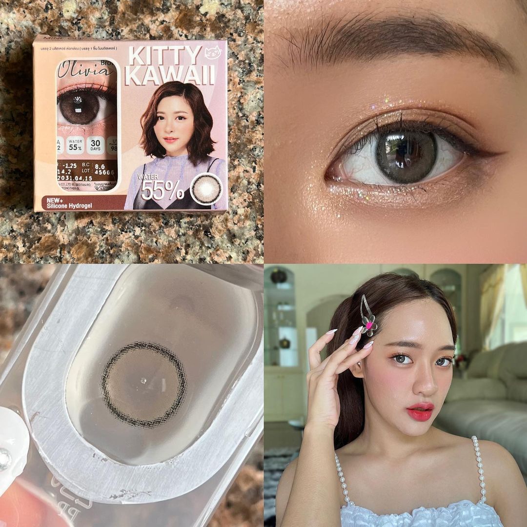 Mini Olivia Brown Silicone Hydrogel