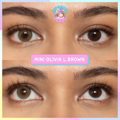 Mini Olivia Light Brown Silicone Hydrogel