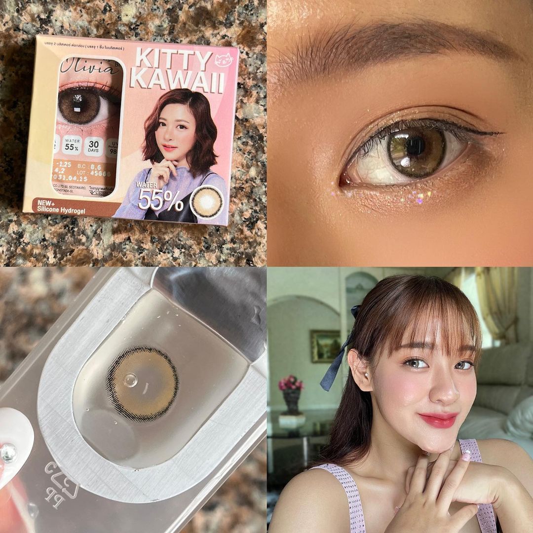 Mini Olivia Light Brown Silicone Hydrogel