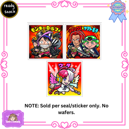 [STICKERS ONLY] Lotte ONE PIECE RED Choco Wafer