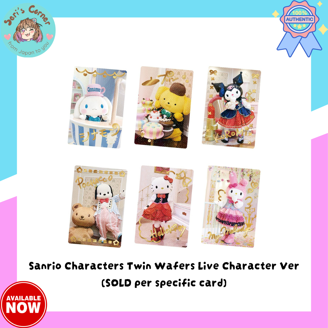 [CARD ONLY. NO WAFER.] Sanrio Characters Twin Wafers Live Character Ver